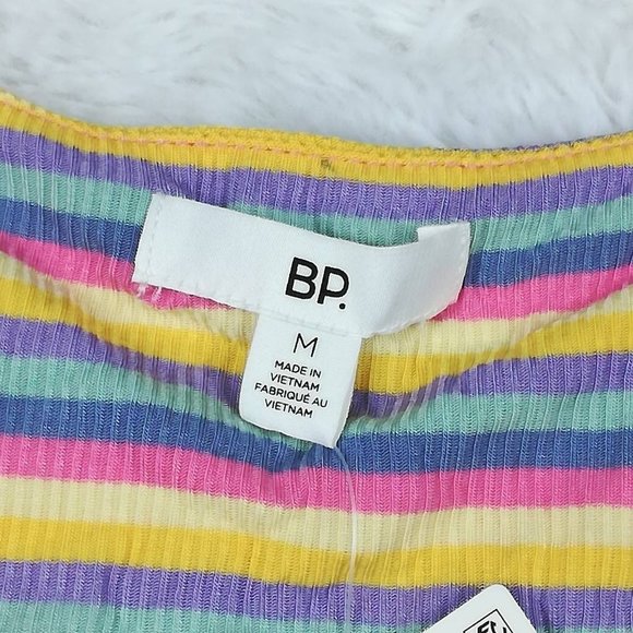 Bp. Womens Camisole Cami Top Multicolor Striped Sleeveless Stretch M New - Picture 6 of 8